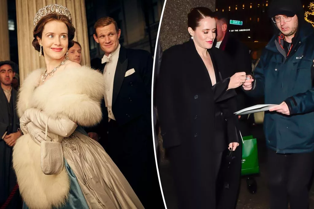 Claire Foy politely declines fan autograph request: 'No blue for me'