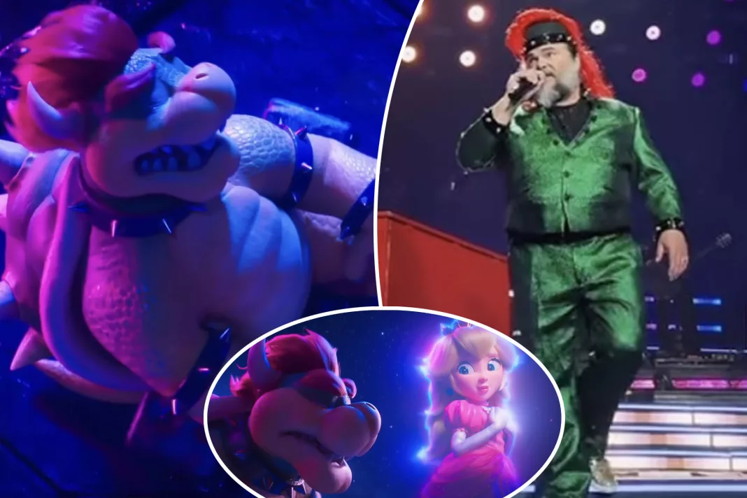 Jack Black surprises Jonas Brothers crowd with 'Super Mario Bros. Movie' song