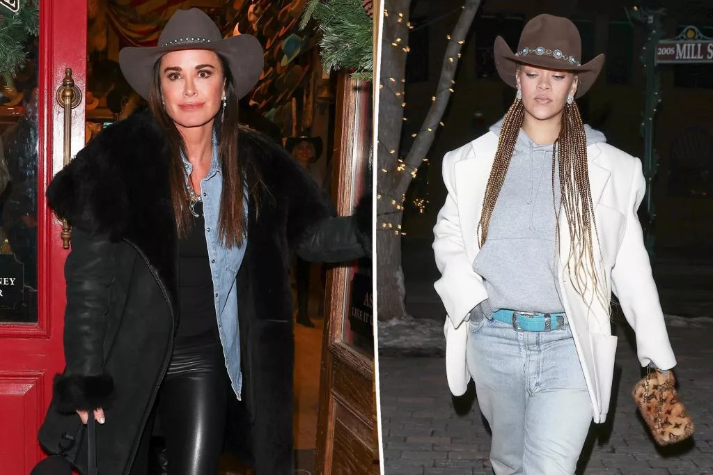 Kyle Richards gifts Rihanna $895 hat during Aspen run-in