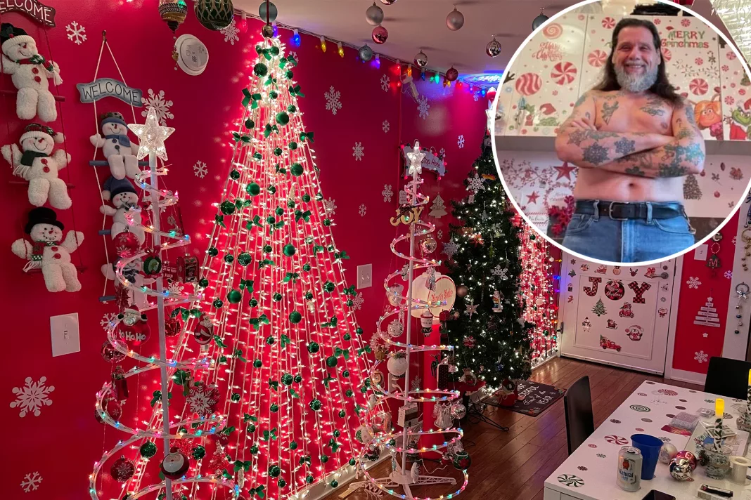 New Yorker Decorates Home with 12 Trees & 13K Lights: Christmas is a State of Mind