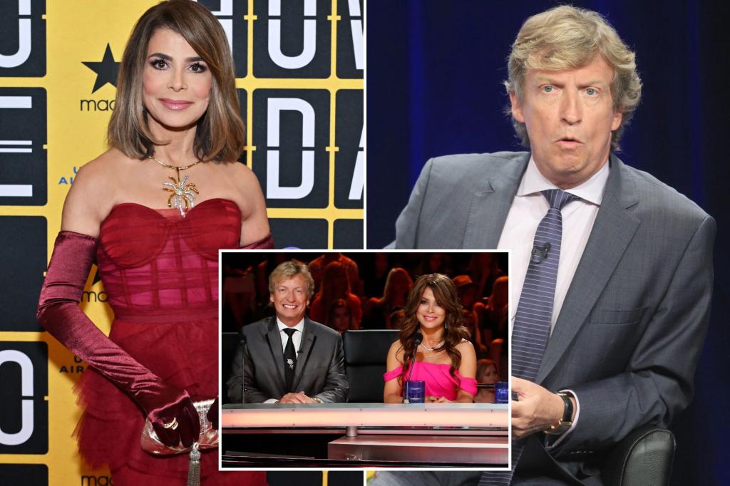 Paula Abdul and Nigel Lythgoe