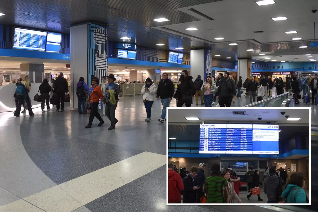 Penn Station hampered by Amtrak delays on NYE