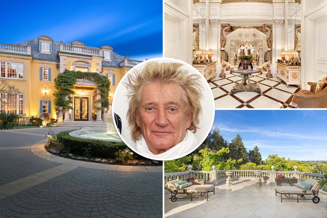 Rod Stewart Relists Mansion with $10M Price Increase, Citing LA's 'Toxic Culture'