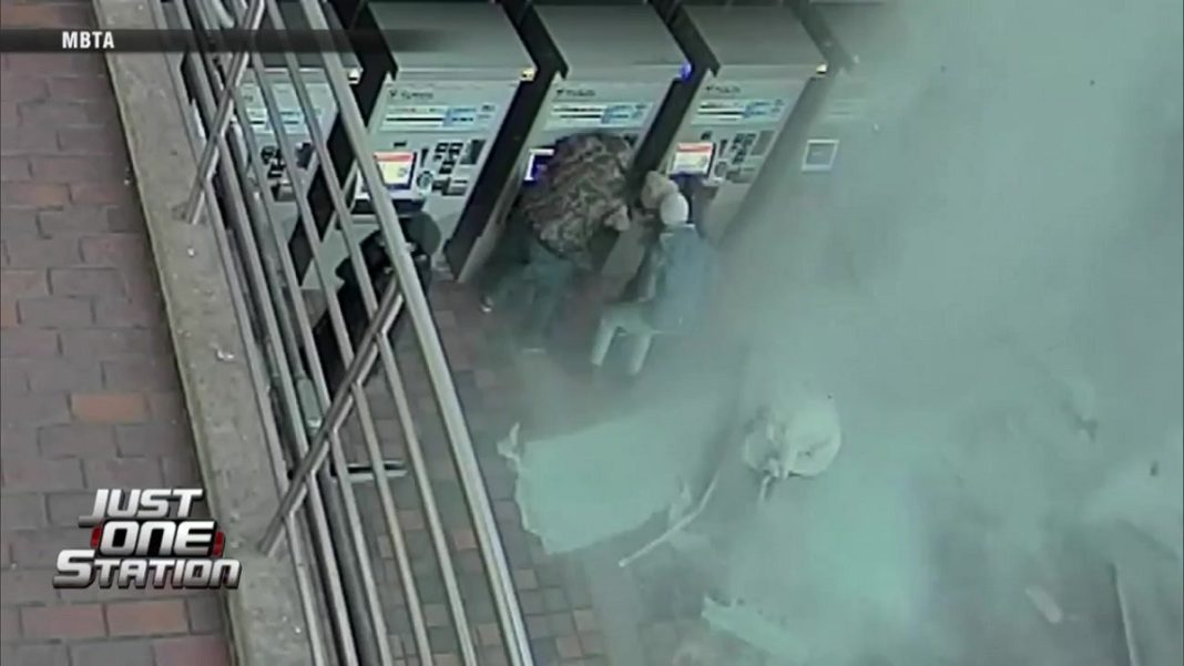 Surveillance Video Reveals Debris Falling After Alewife T Station Crash