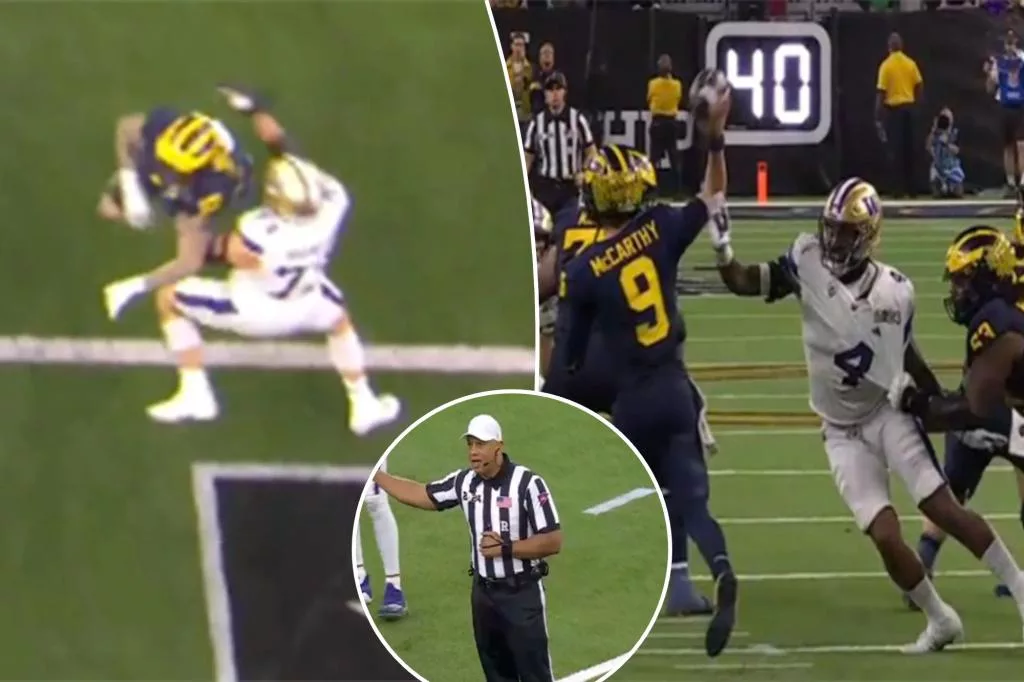 Controversial Referee Decisions Boost Michigan's National Championship Win