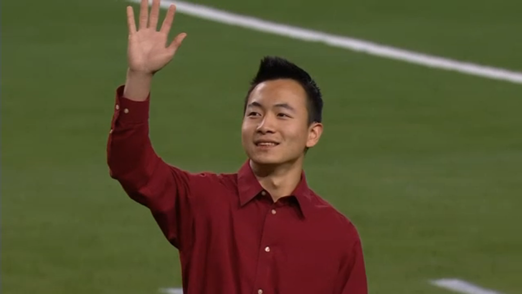 Deer Park HS Student Signs ASL National Anthem at CFP Title Game