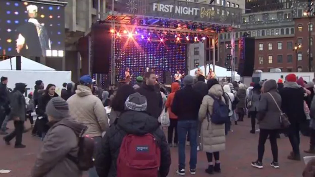 First Night festivities draw crowds to City Hall Plaza