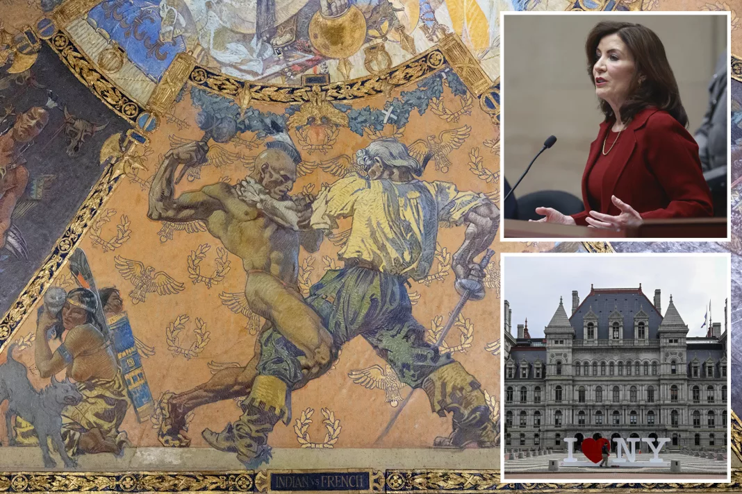 Gov. Hochul considers removal of 'offensive Native American art' from NY Capitol