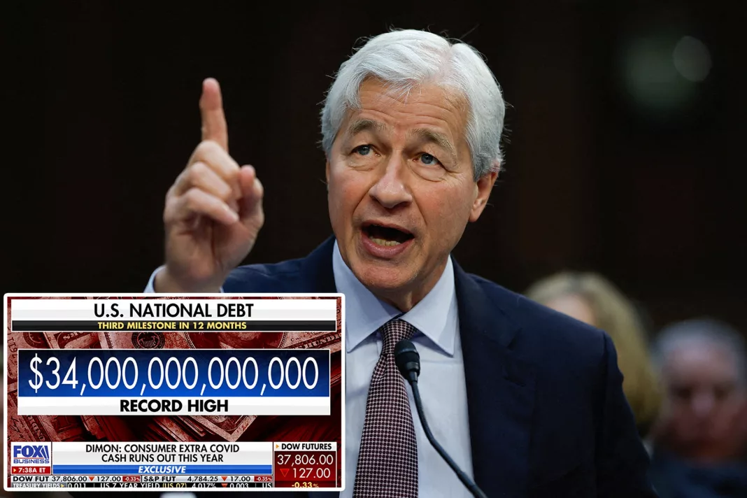 JPMorgan CEO Dimon warns of US economy heading to 'the cliff' and predicts debt 'rebellion'