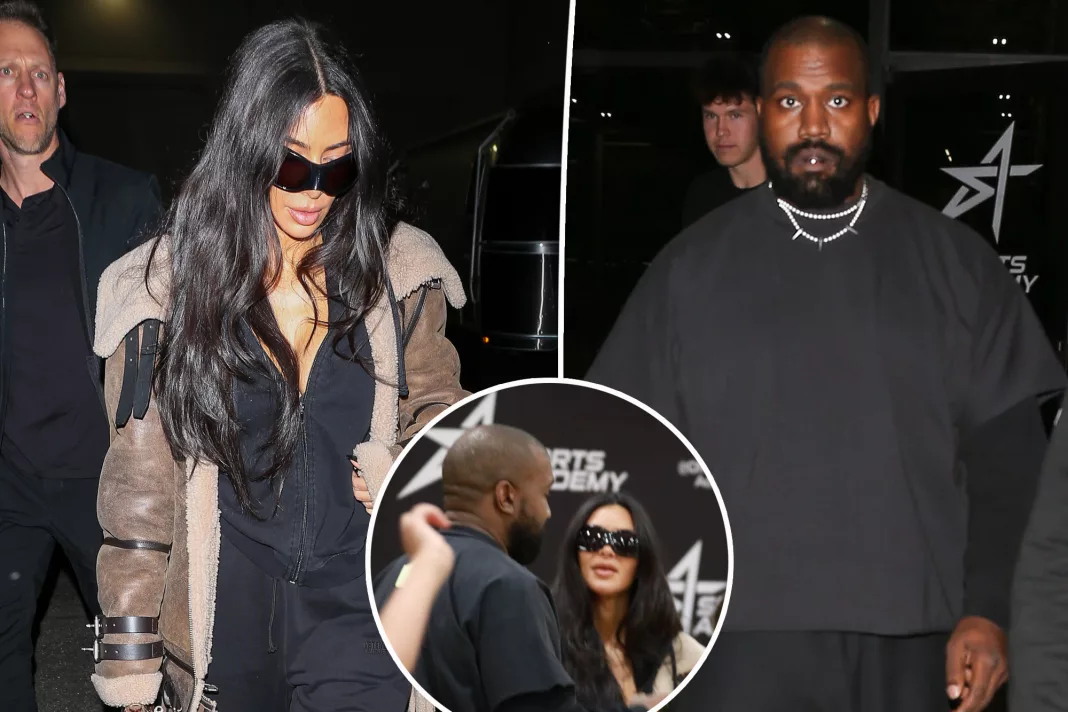 Kim Kardashian & Kanye West reunite for son Saint's basketball game