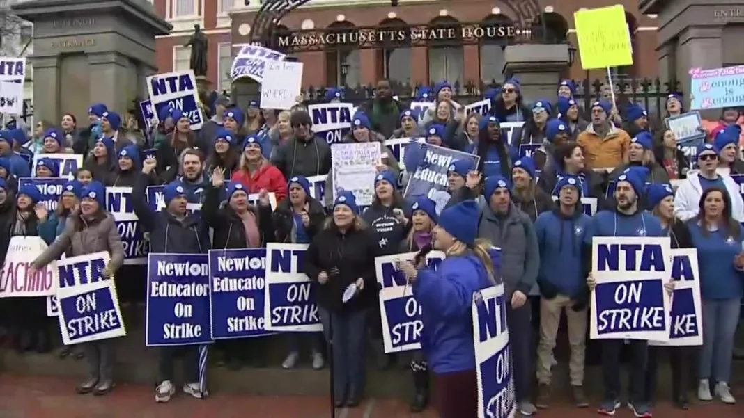 Newton teachers' strike cancels classes for sixth day