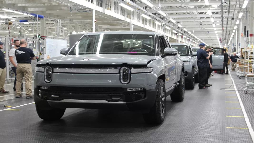 Rivian stock drops as Q4 EV deliveries decline