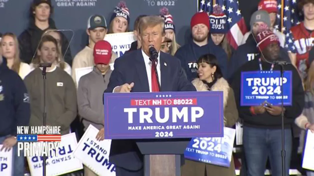 Trump joined by South Carolina leaders at New Hampshire rally to undermine Haley