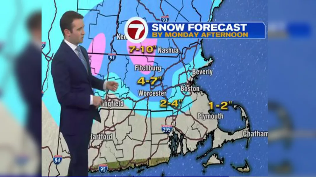 Winter storm to bring up to 10 inches of snow to parts of Massachusetts