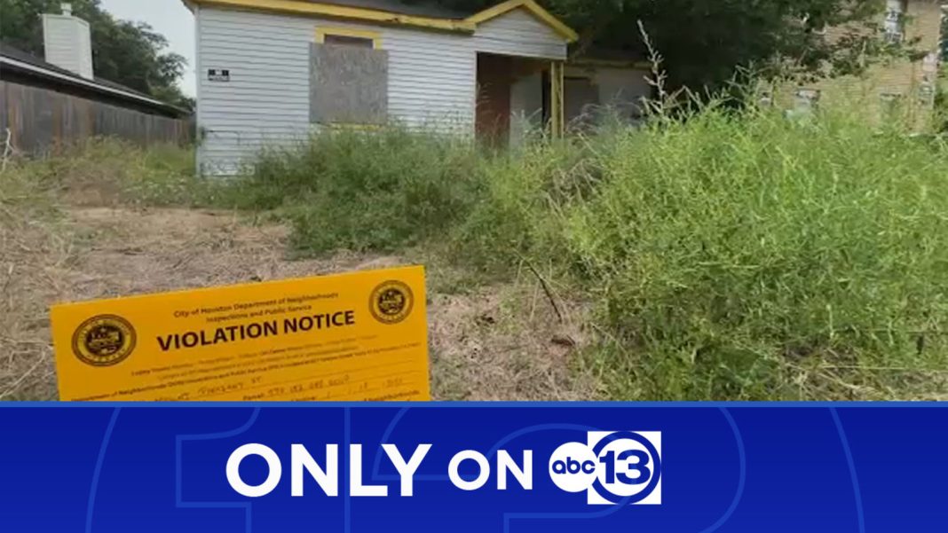 Houston Homeowners in Southside Neighborhood Wait for Abandoned House Cleanup