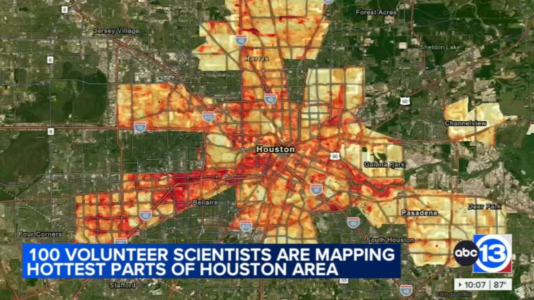 Houston Volunteers Map Heat Hotspots to Determine Cooling Needs