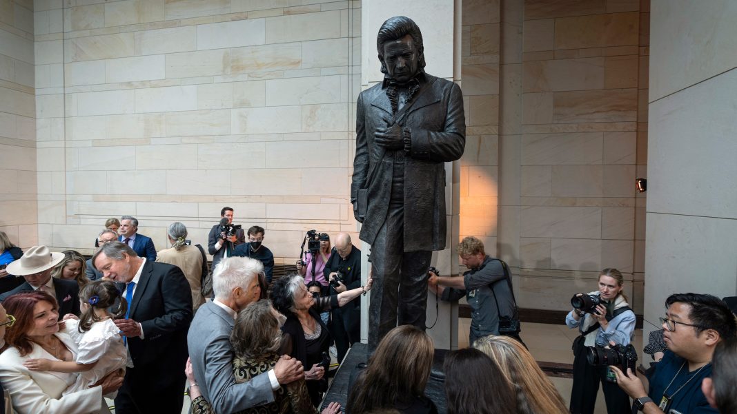 Johnny Cash Honored with Historic Statue in U.S. Capitol