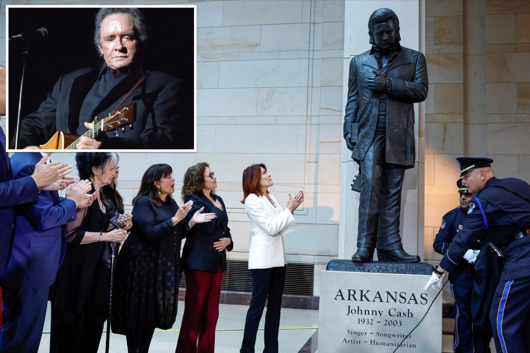 Johnny Cash Honored with Historic Statue Unveiling at U.S. Capitol