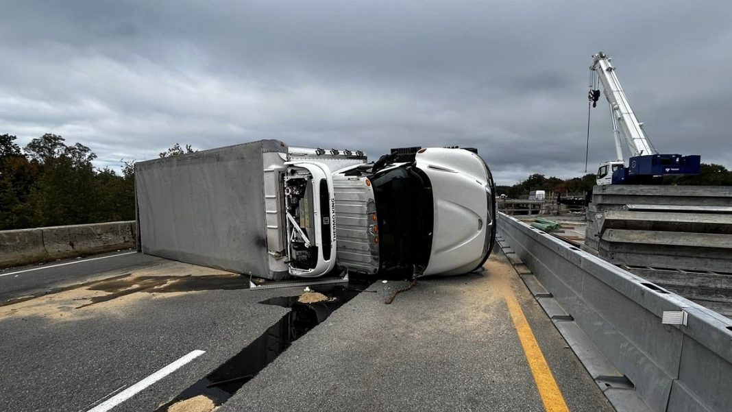 Massachusetts Turnpike Reopens After Truck Accident in Westboro