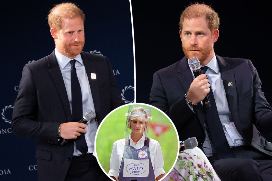 Prince Harry Honors Princess Diana's Legacy at HALO Trust Event in NYC