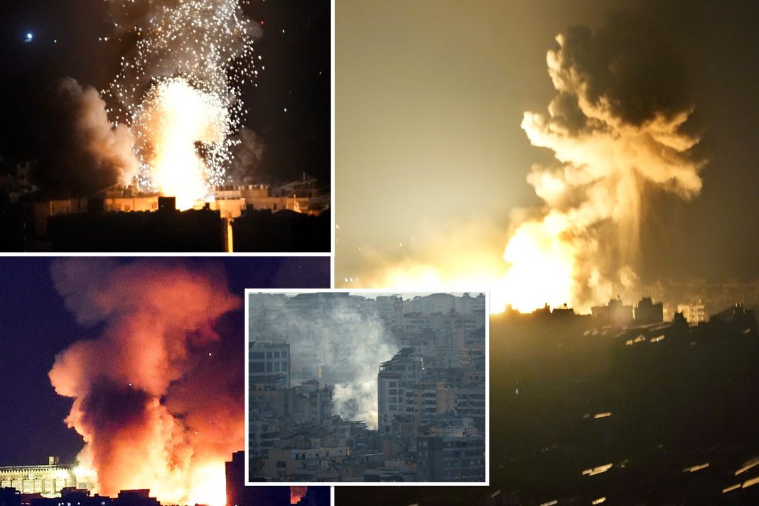 Intense Airstrikes Rock Beirut Amid Escalating Conflict with Hezbollah